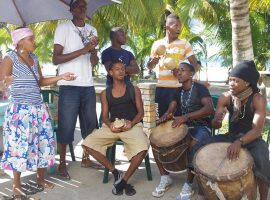 The Village of Seine Bight in the Placencia Peninsula of Belize Seine Bight
