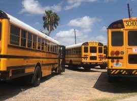Riding the bus in Belize