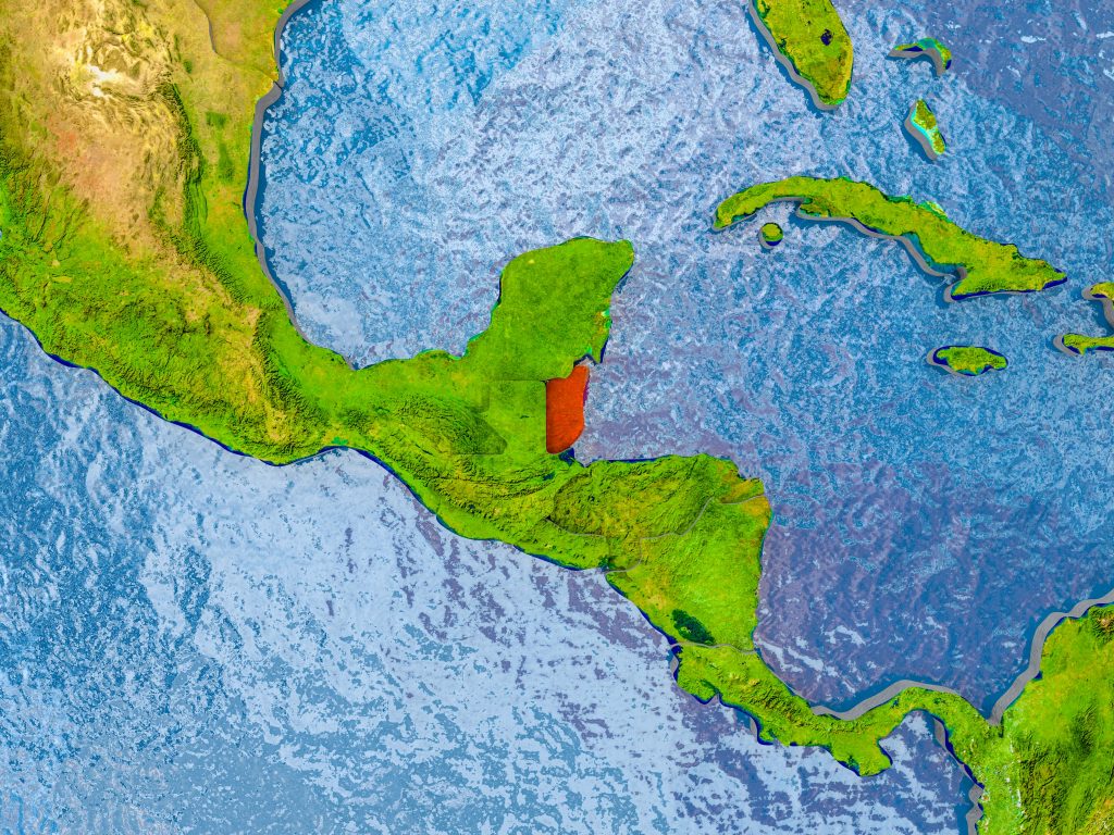 map of belize