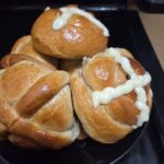 Belizean hot cross bun
