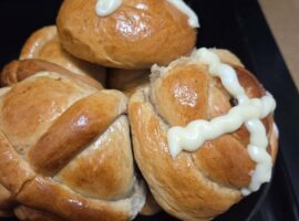 Belizean hot cross bun