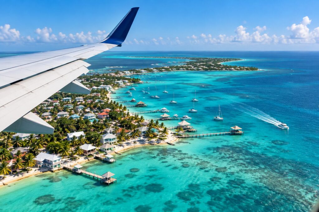flying to Belize from Europe
