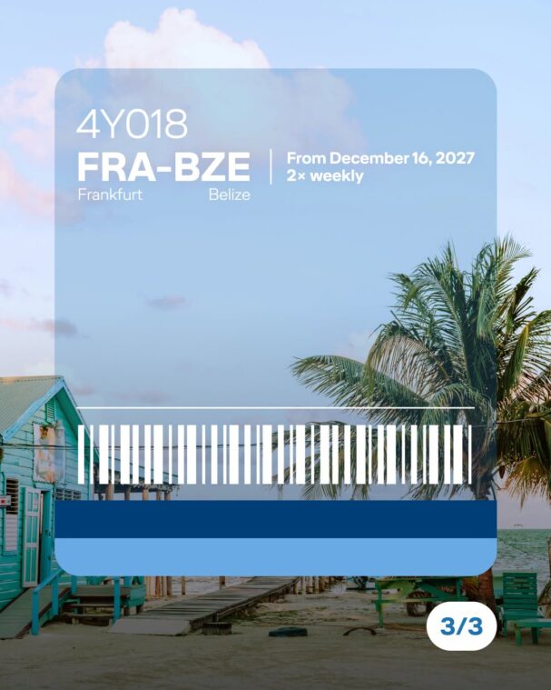 direct flights to Belize from Europe